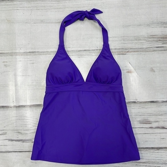 PrAna NWT Swimsuit Tankini Top Halter Neck Purple Small - Picture 6 of 11